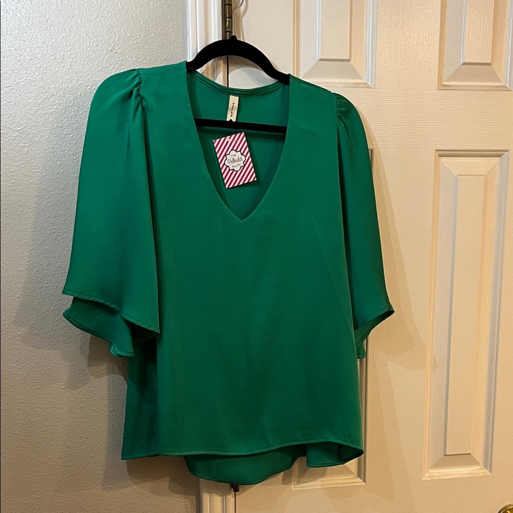 Tyche Vibrant Green Blouse